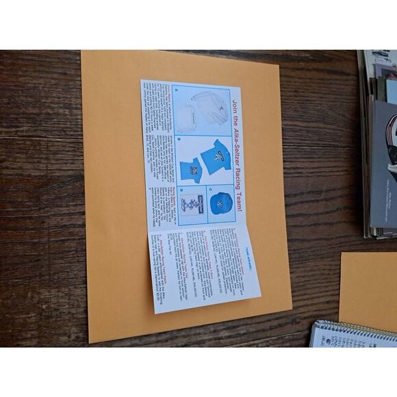 Vintage Jimmy Means 52 Alka-Seltzer Racing Team Fold-Out Driver Card NASCAR 1989 - Picture 2 of 2